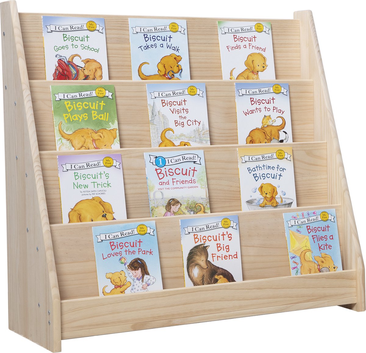 Montessori children's solid wood bookshelf - Classic - WonderMind