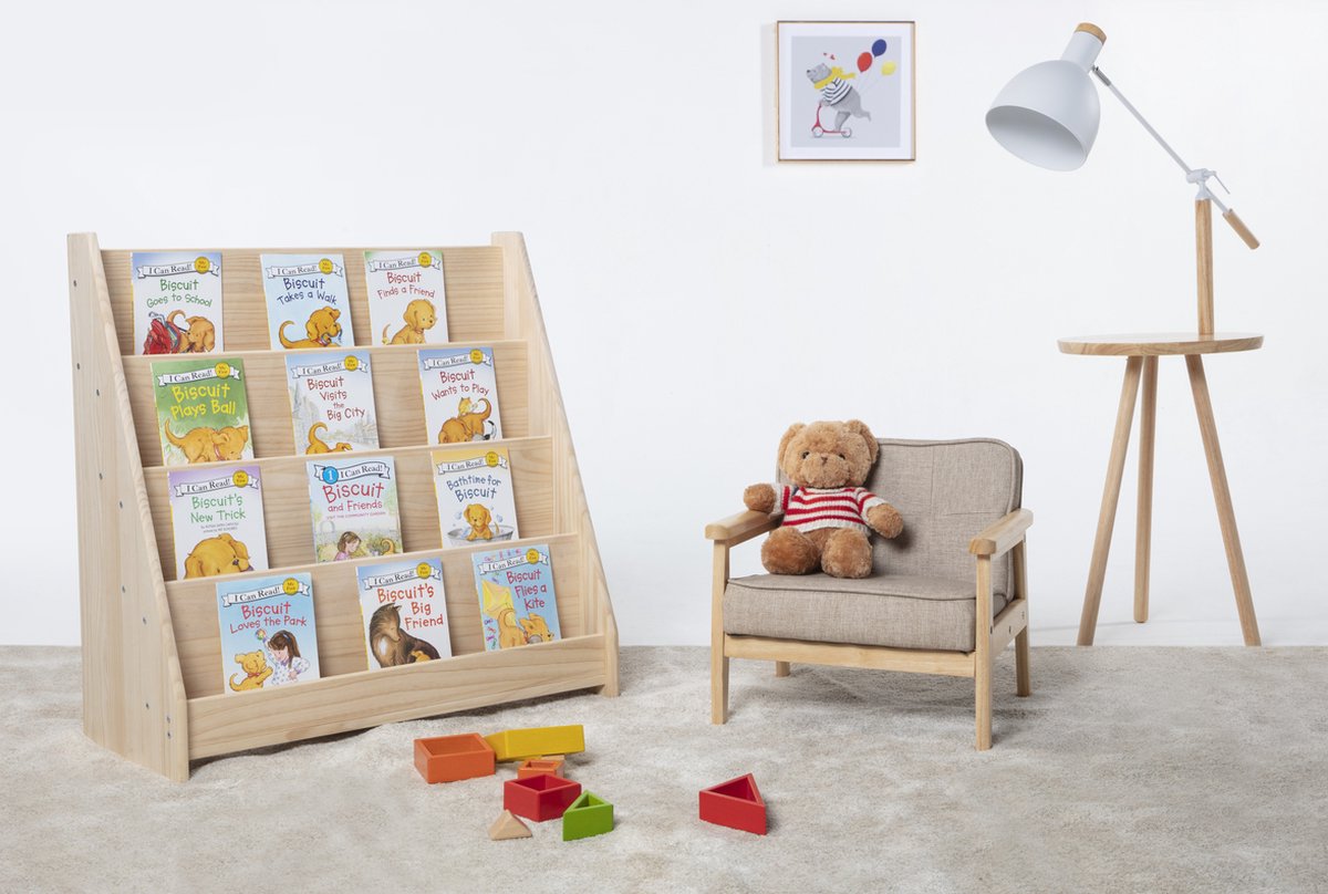 Children's solid wood bookshelf - Classic