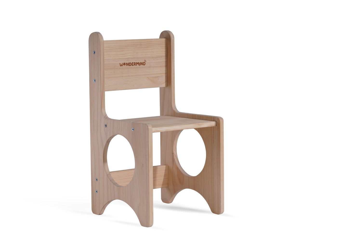 Solid Wood Montessori Play Table with Storage + Chair, Building Blocks & Writing Set - LEGO® and DUPLO® compatible - WonderMind