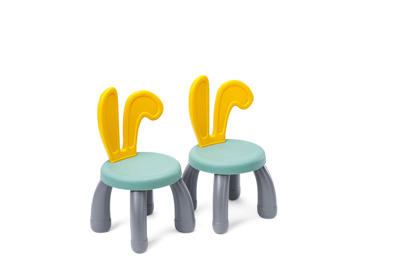 "Bunny" Play/Work/Mud Table (DUPLO® Compatible) for indoors or outdoors + Chairs and Bricks - WonderMind