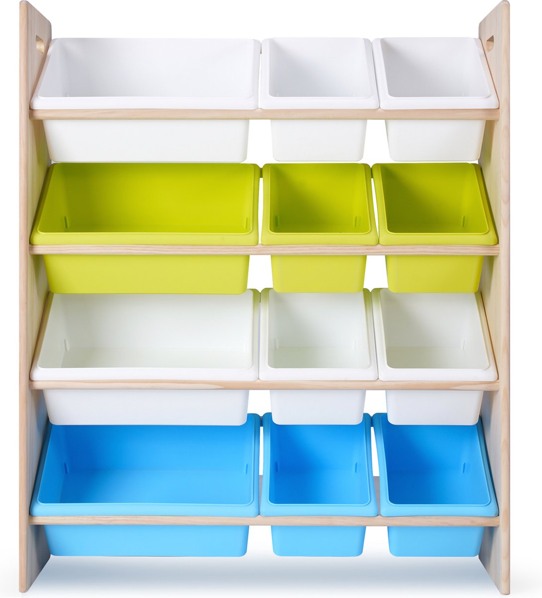 Children's solid wood toy organizer