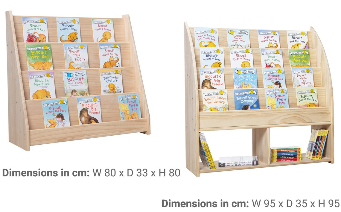 Montessori children's solid wood bookshelf - Extra - WonderMind