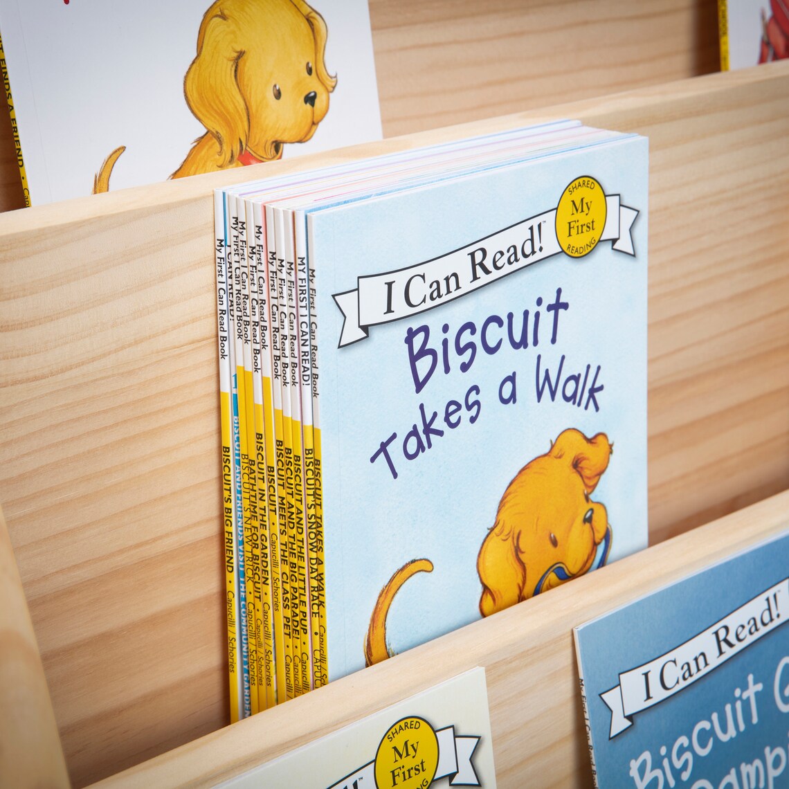 Montessori children's solid wood bookshelf - Extra - WonderMind